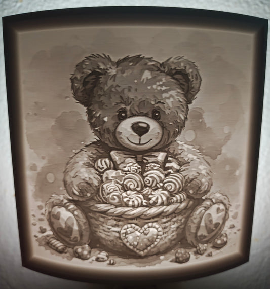 Teddy Bear Valentine Night Light